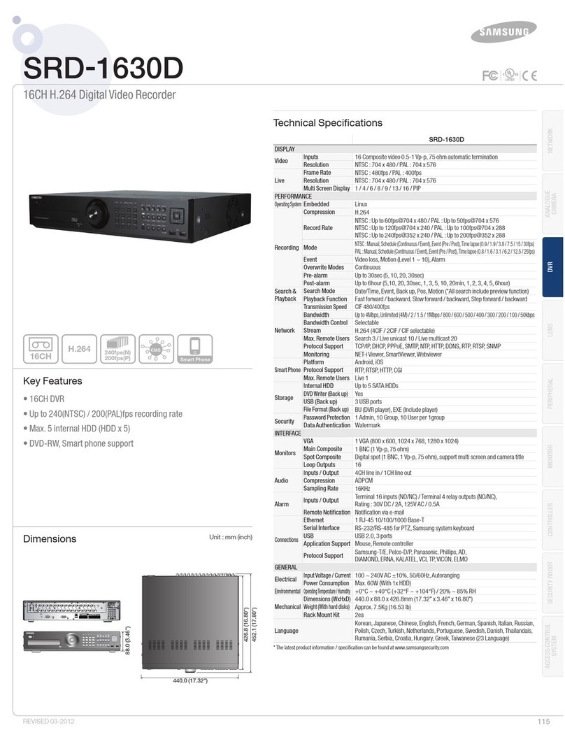 Samsung SRD-1630D User manual