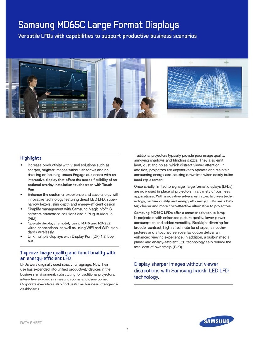 Samsung MD65C User manual