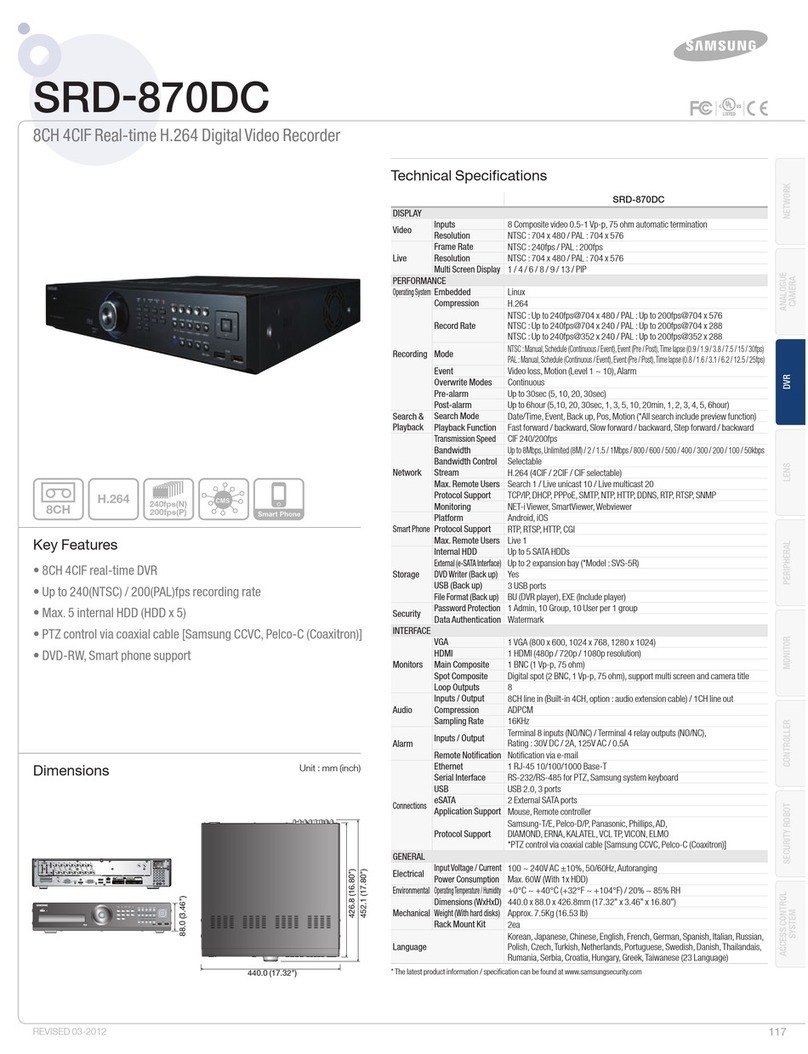 Samsung SRD-870DC User manual