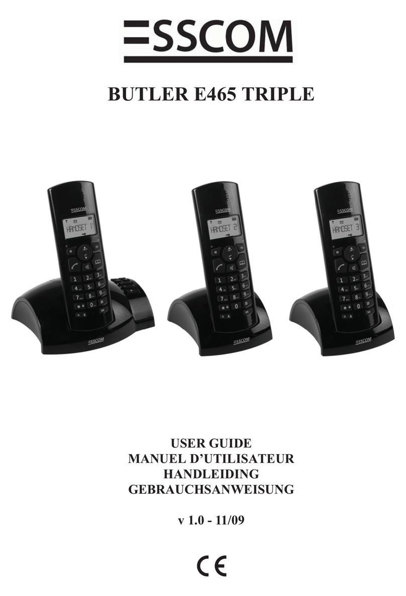 Esscom BUTLER E465 TRIPLE user guide