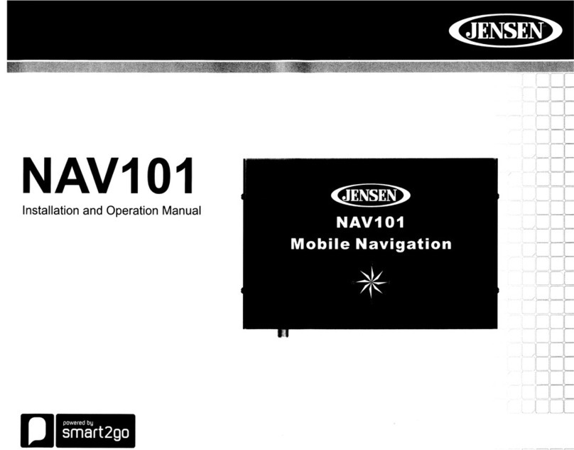 Jensen NAV101 User manual