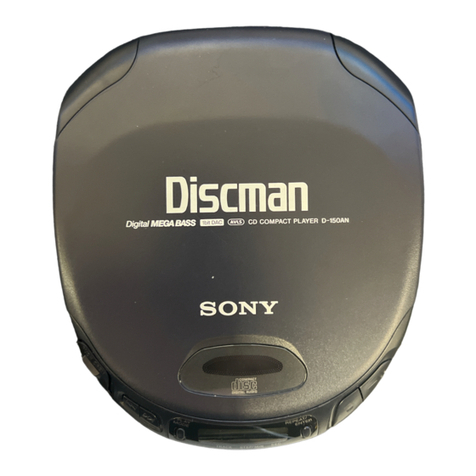 Sony Discman D-151 User manual