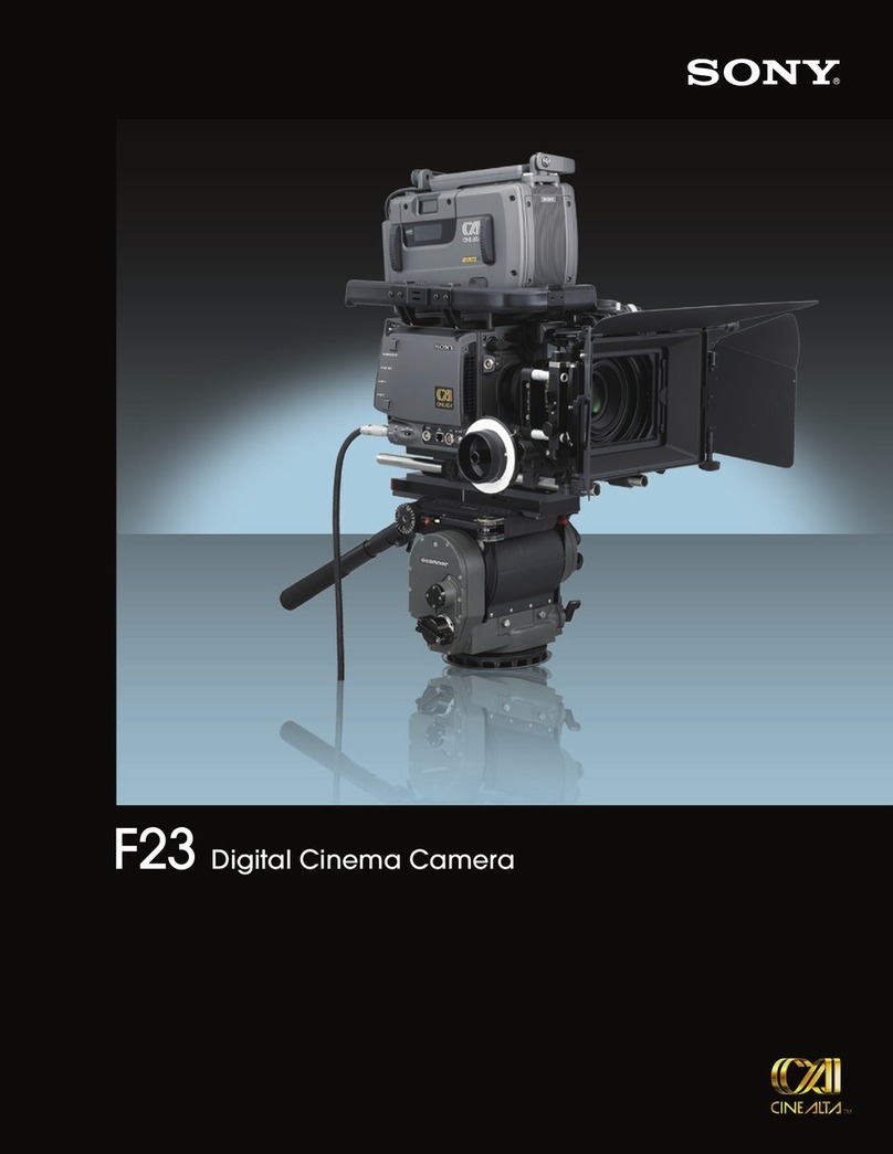 Sony F23 Cine Alta User manual