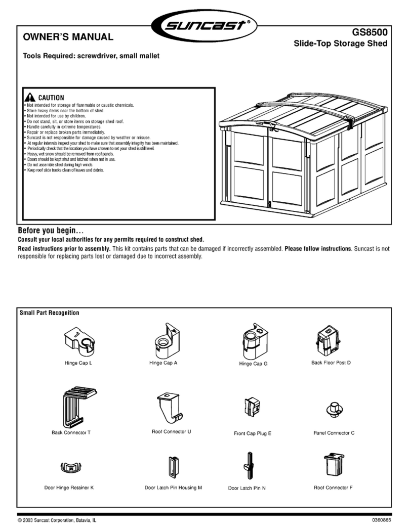 Suncast GS8500 owner's manual