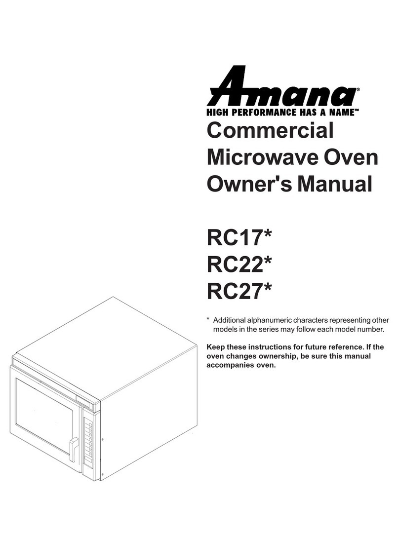 Amana RC17 Series User manual