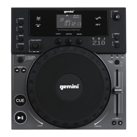 Gemini CDJ-210 Operation manual