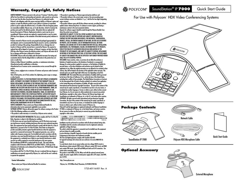 Polycom SoundStation IP 7000 User manual
