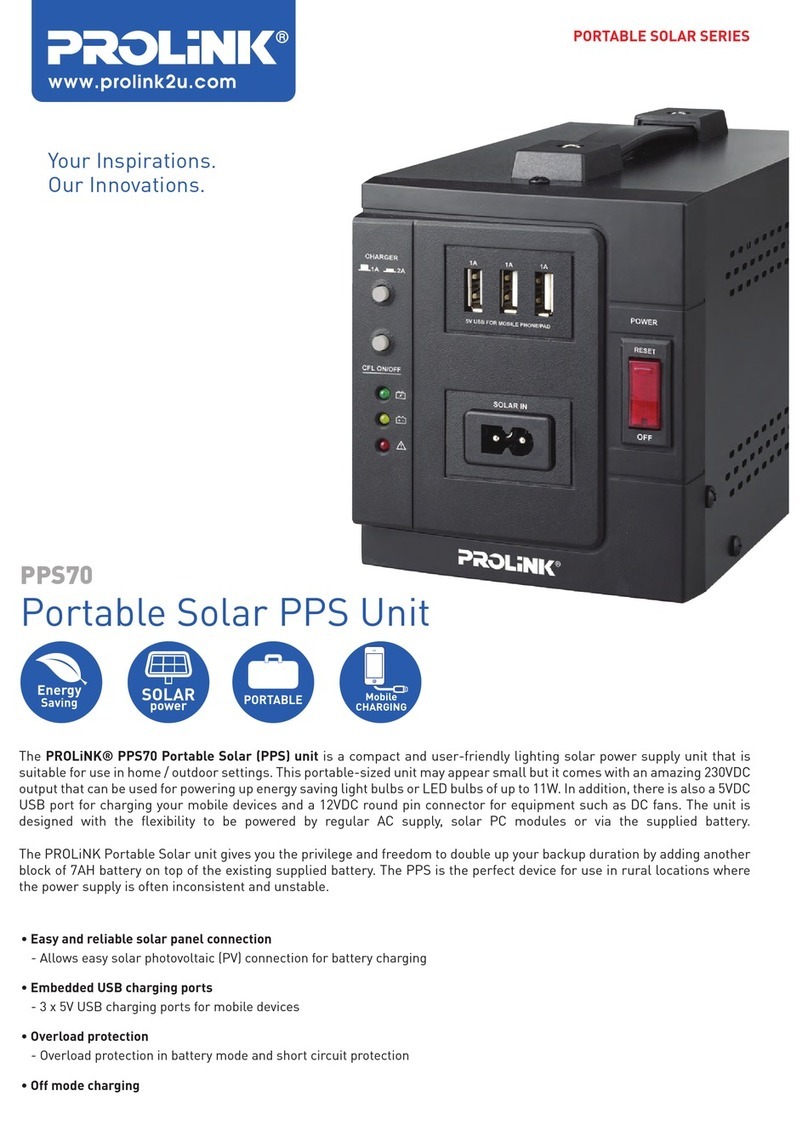 PROLiNK PPS70 Specifications
