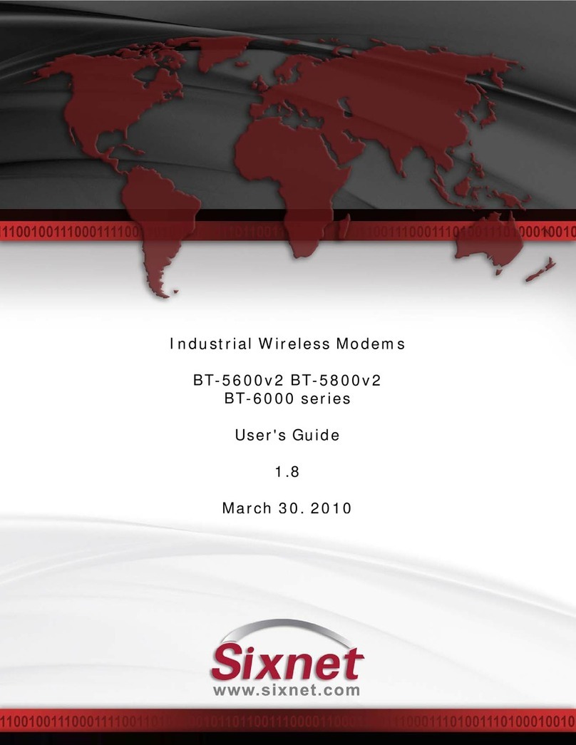 Sixnet BT-5600v2 User manual