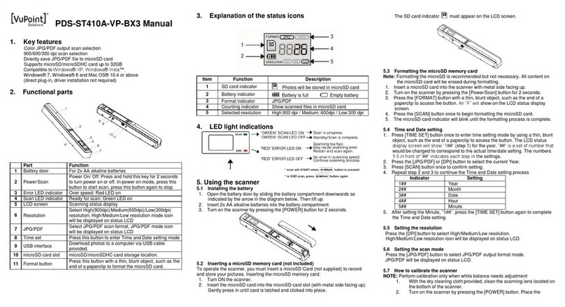 VuPoint PDS-ST410A-VP-BX3 manual&nbsp;