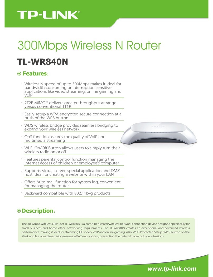 TP-Link TL-WR840N User manual