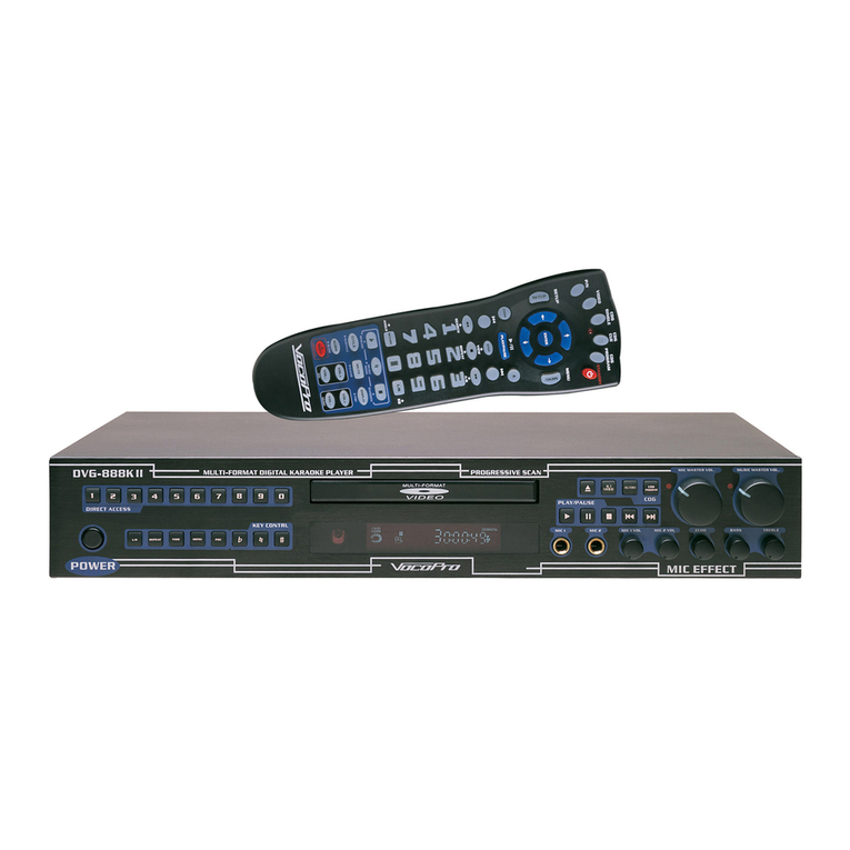 VocoPro DVG-888K II owner's manual