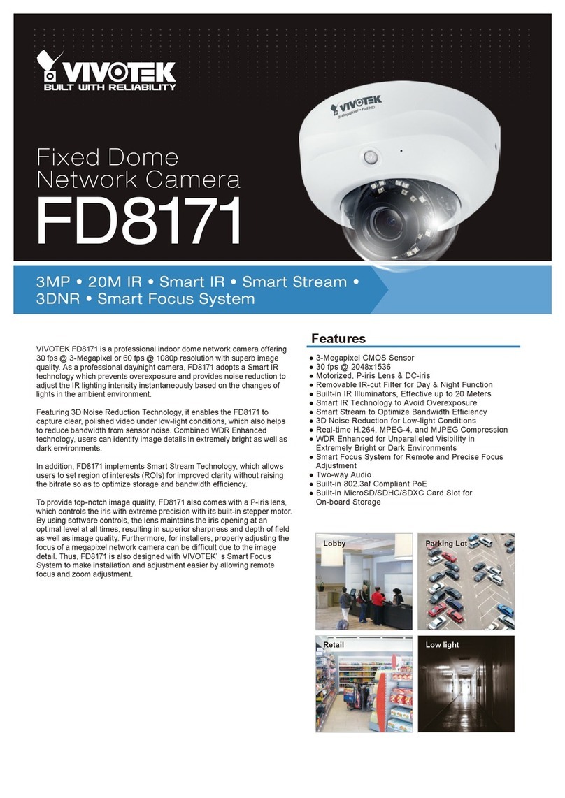 Vivotek FD8171 User manual Vivotek FD8171 User manual