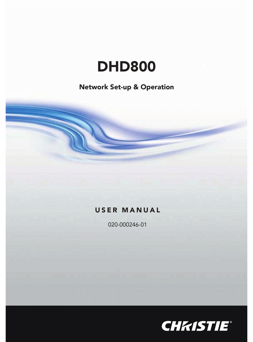 Christie DHD800 user manual