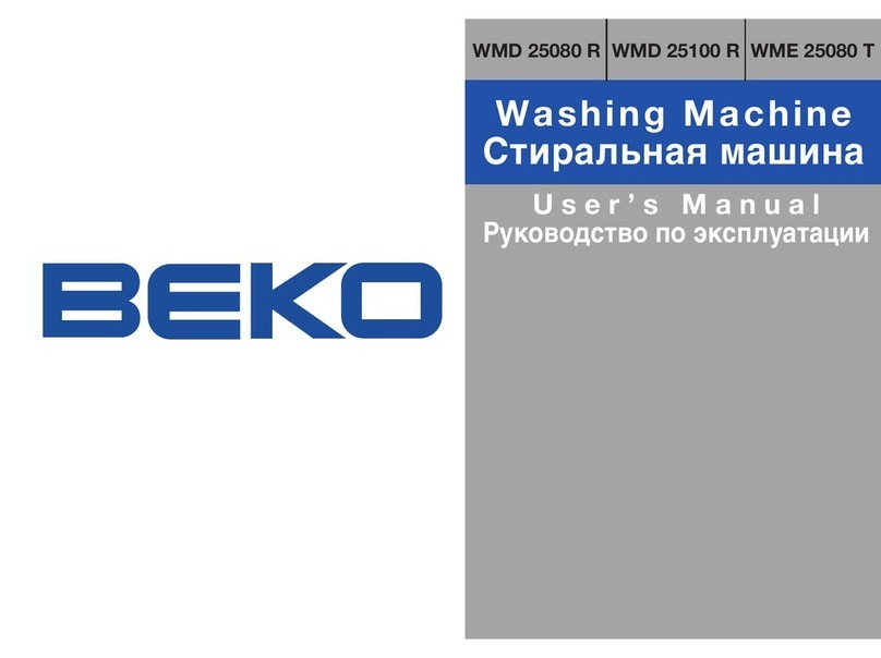 Beko WME 25080 T User manual