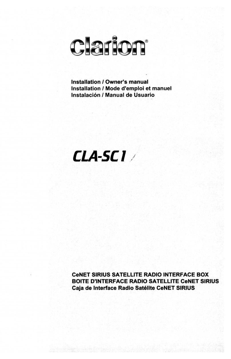 Clarion CLA-SCI Operating instructions