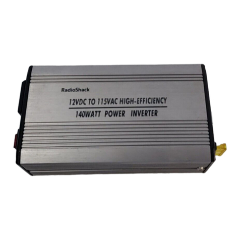 Radio Shack DC to AC Power Inverter User manual