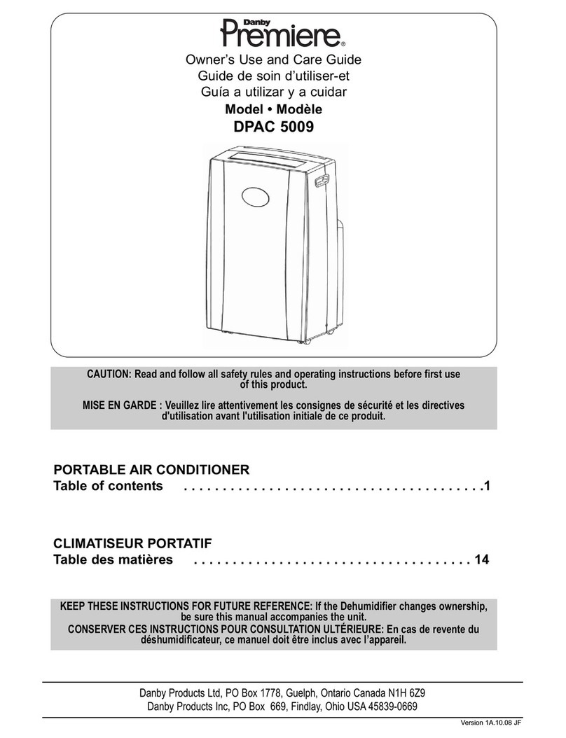 Danby Premiere DPAC 5009 Assembly instructions