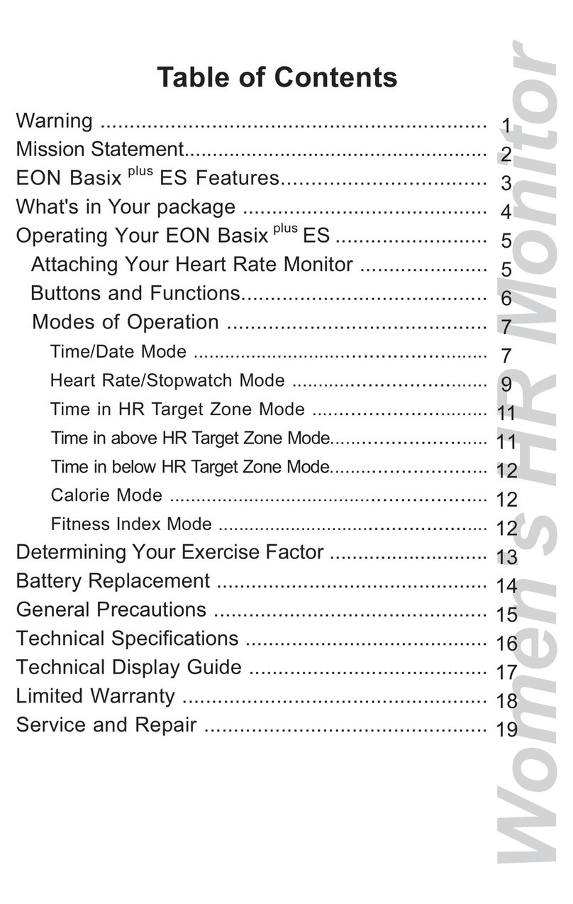 Acumen EON BASIX PLUS ES instruction manual