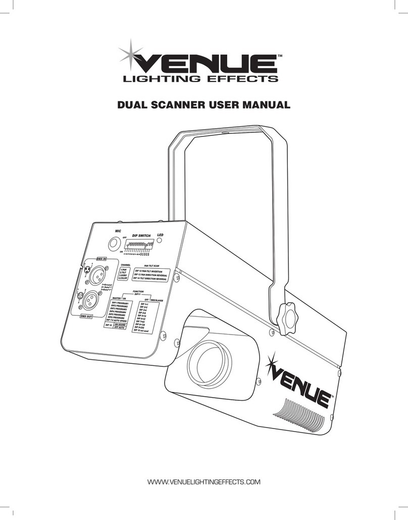 Venue Lighting Effects Dual Scanner user manual