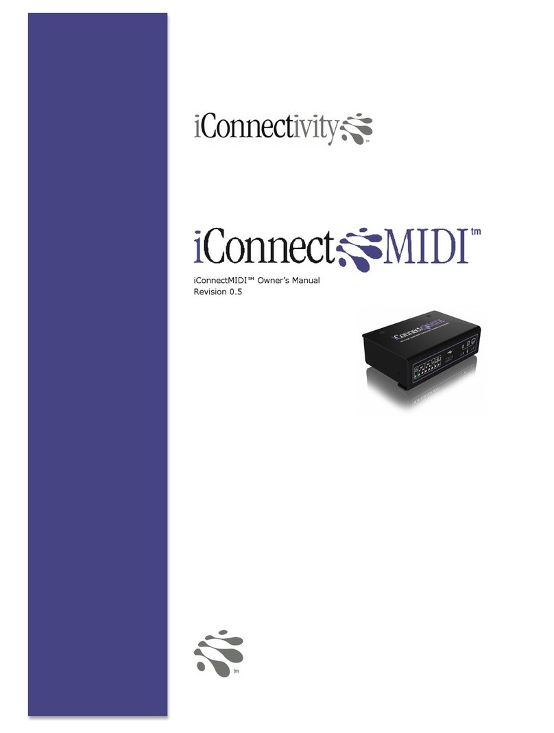iConnectivity iConnect MIDI owner's manual