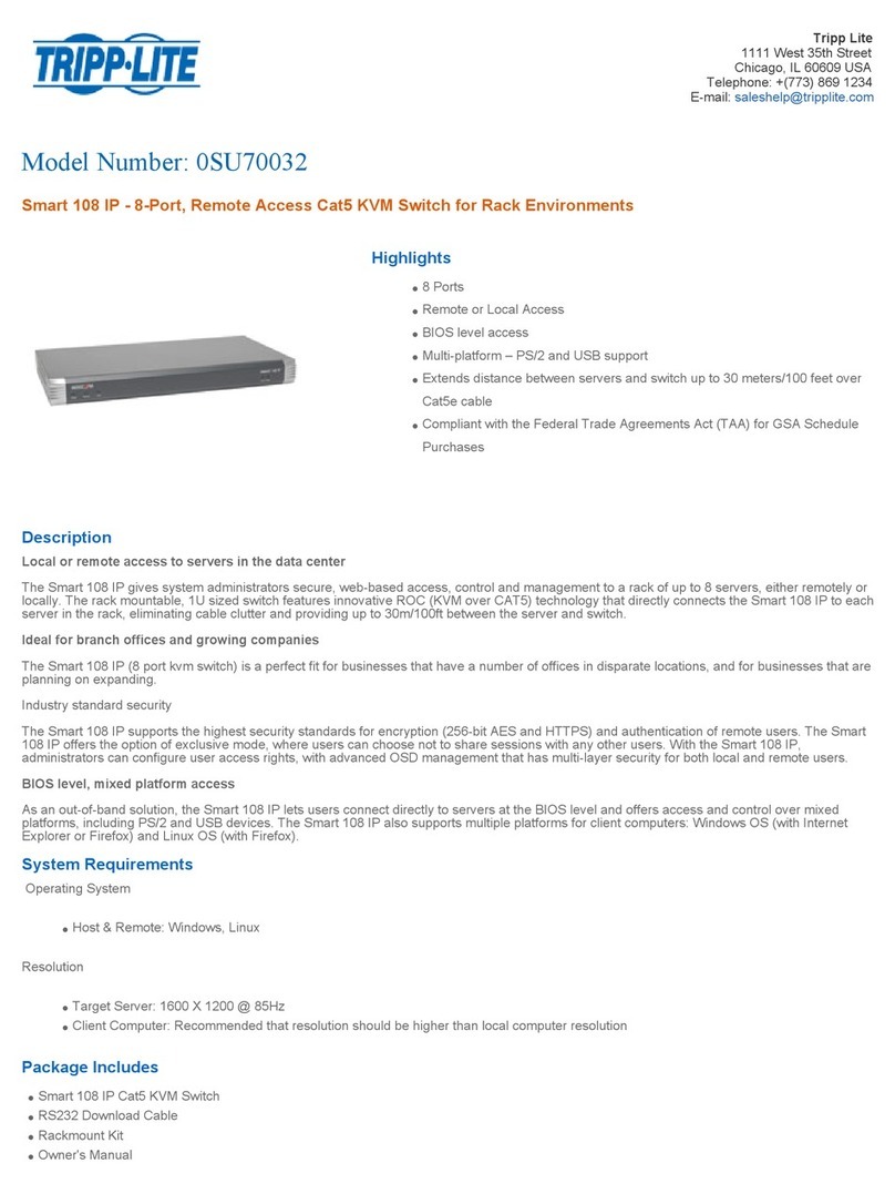 Tripp Lite 0SU70032 User manual