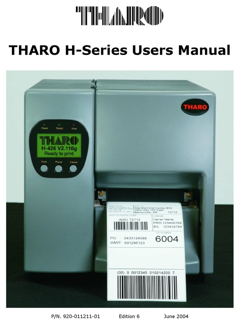 Tharo Systems H-426 User manual Tharo Systems H-426 User manual
