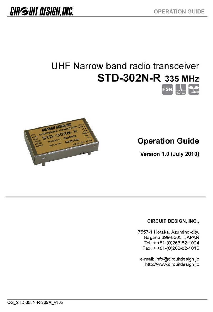 CIRCUIT DESIGN STD-302N-R User manual CIRCUIT DESIGN STD-302N-R User manual