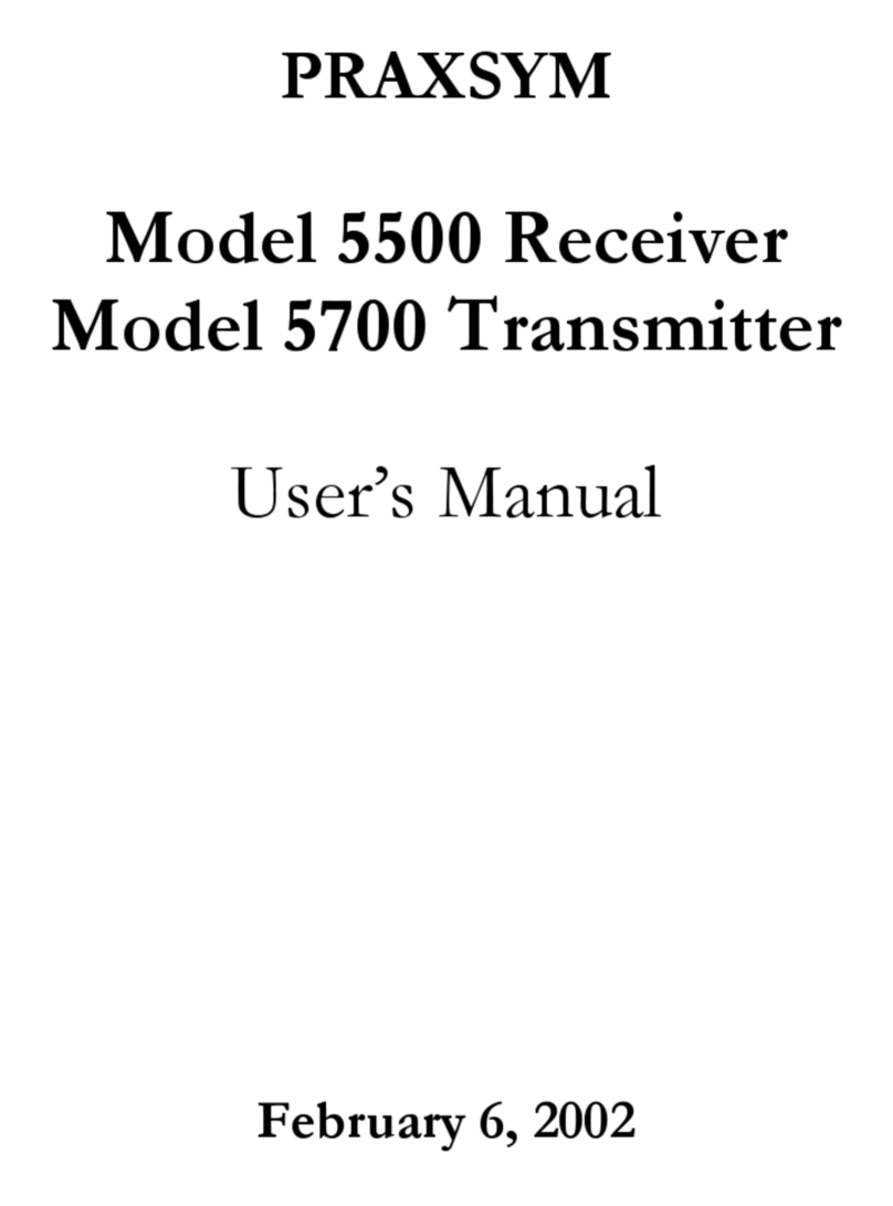 PRAXSYM 5500 User manual