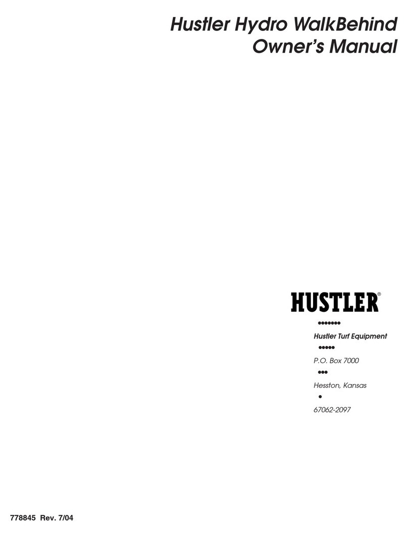 HUSTLER Hydro WalkBehind User manual