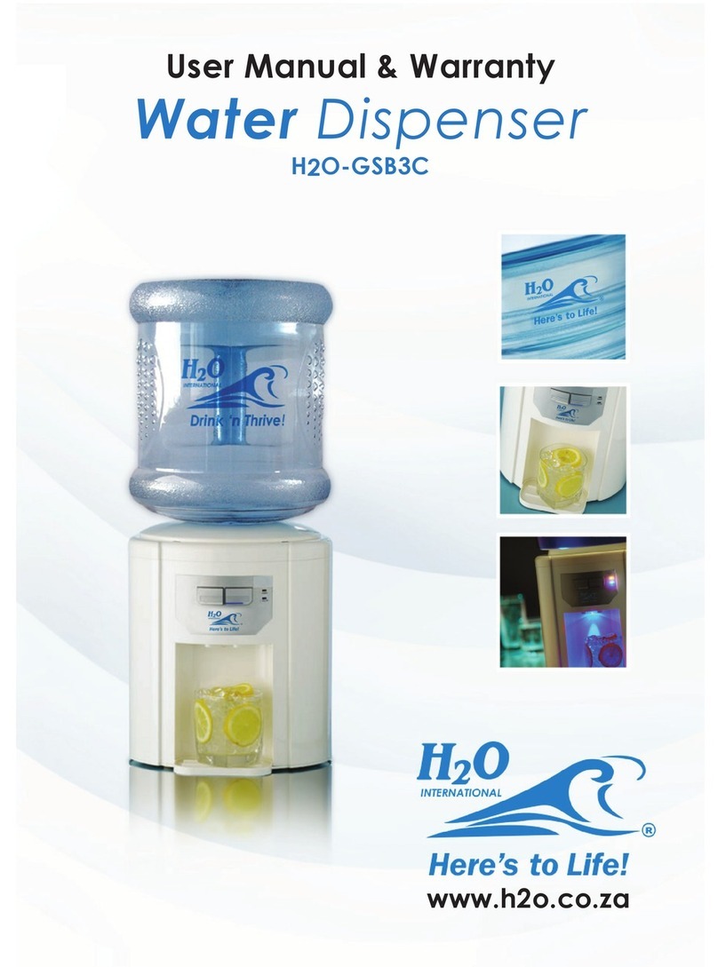 H2O International H2O-GSB3C User manual & warranty