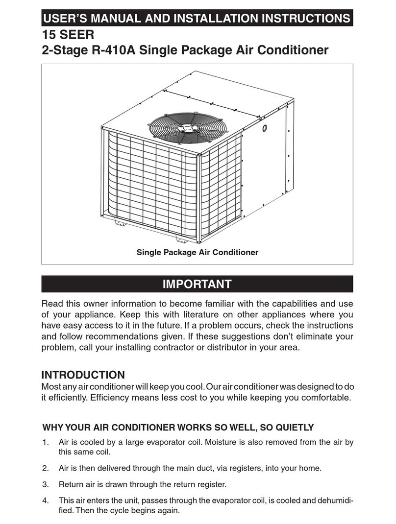 Nordyne R-410A User manual