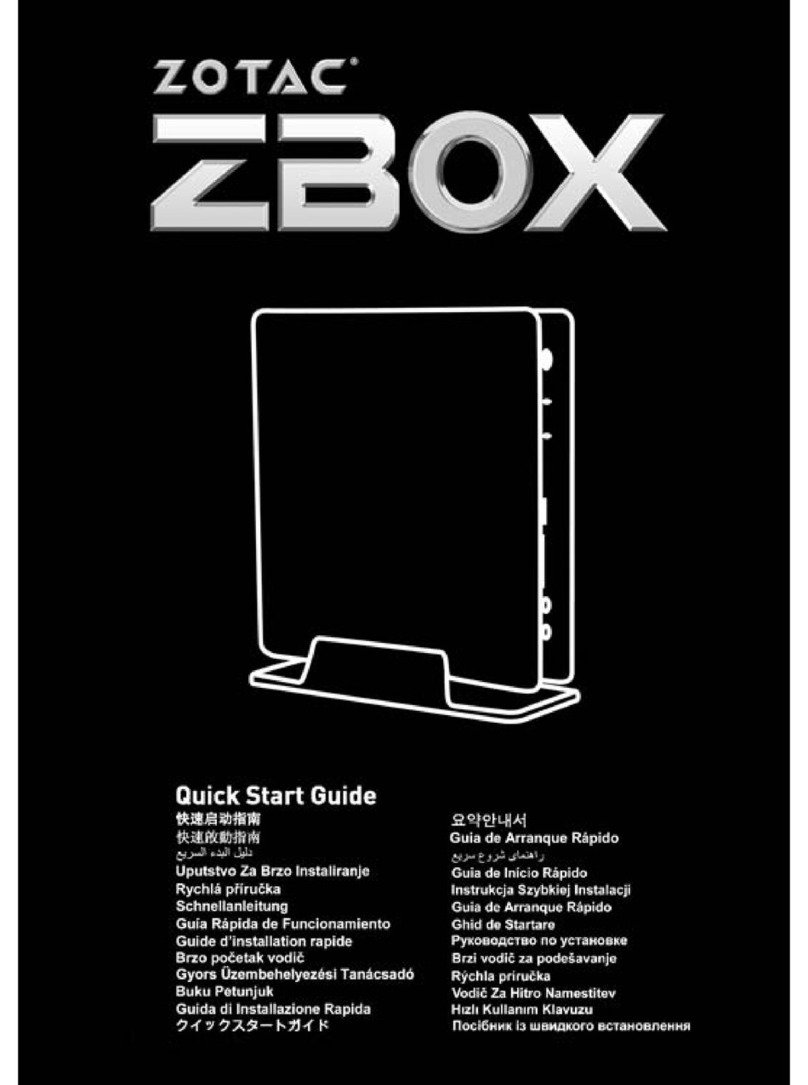 Zotac ZBOX series User manual