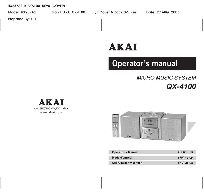 Akai QX-4100 Operator's manual