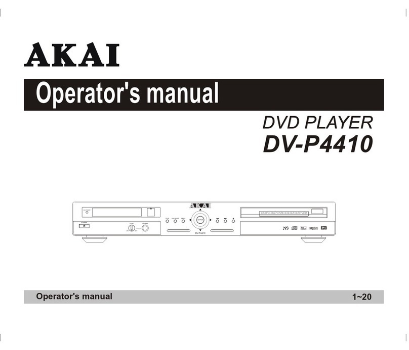 Akai DV-P4410 Operator's manual