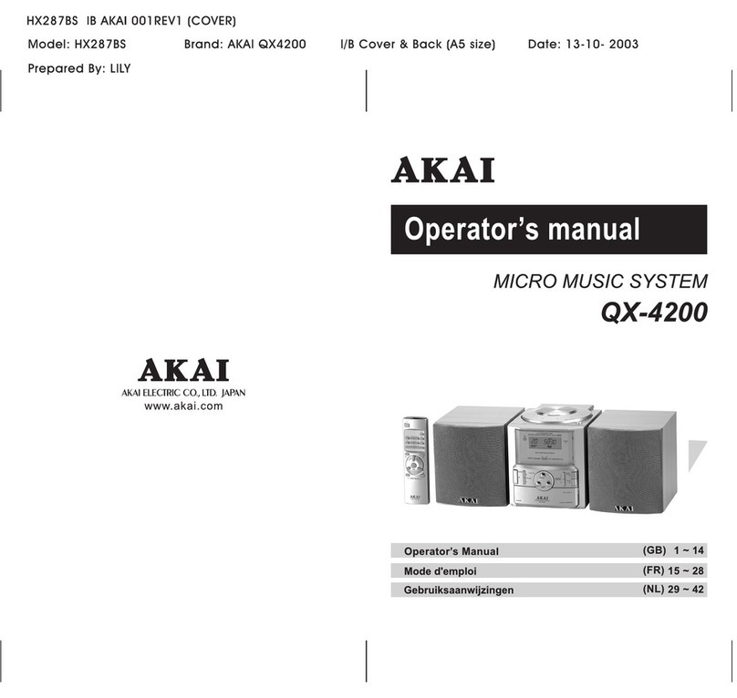 Akai QX-4200 User manual