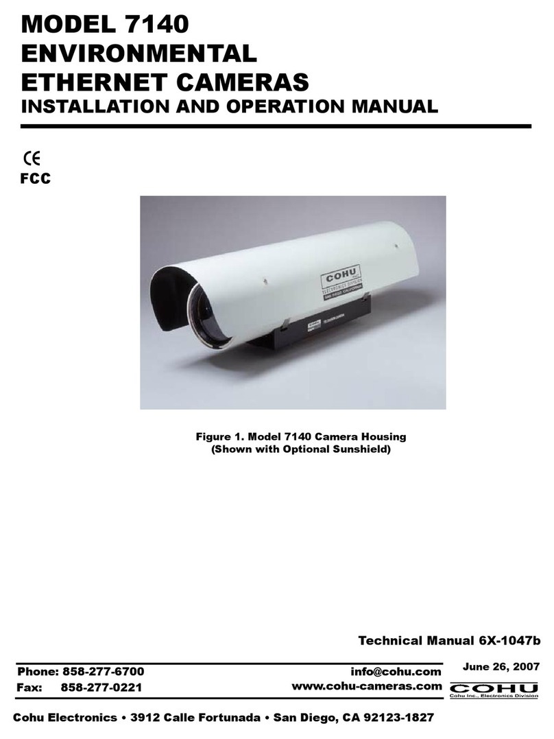 COHU 7140 Installation and operation manual