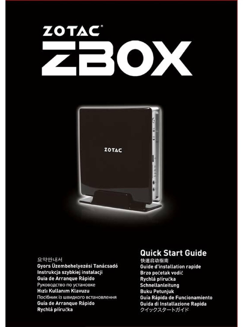 Zotac ZBOX series User manual