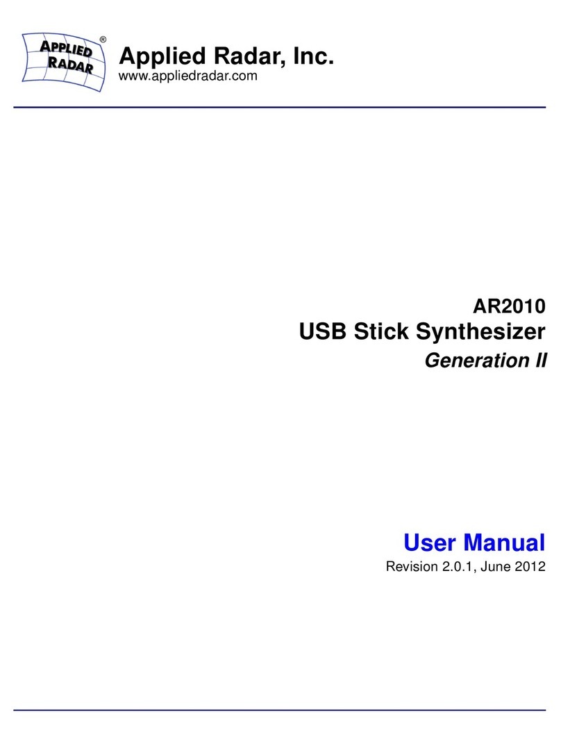 Applied Radar AR2010 user manual