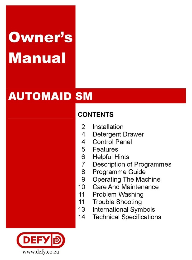 Defy AUTOMAID SM owner's manual
