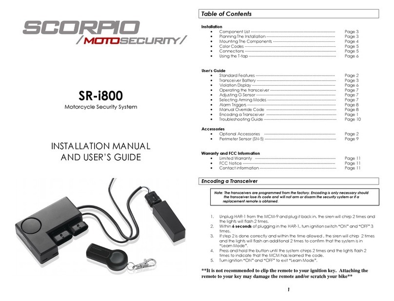 Scorpio SR-i800 user guide
