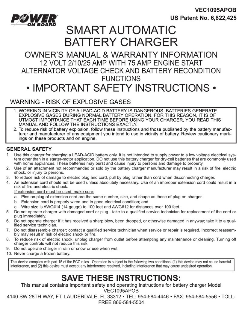 POWER ON BOARD VEC1095APOB owner's manual
