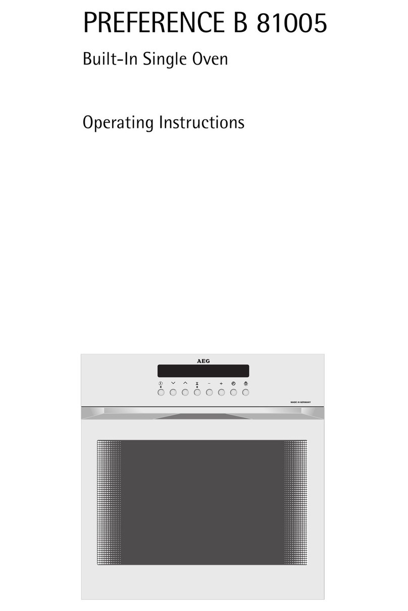 AEG PREFERENCE B 81005 operating instructions
