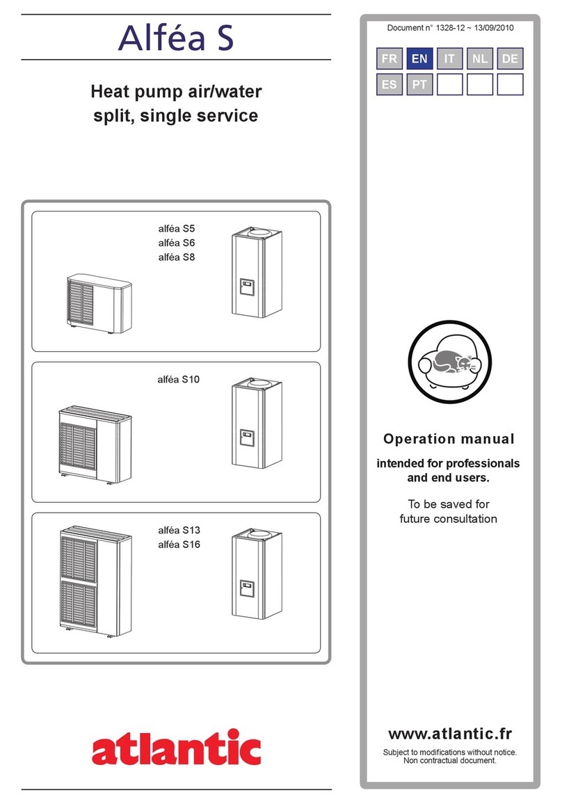 Atlantic Alfea Series Operation manual