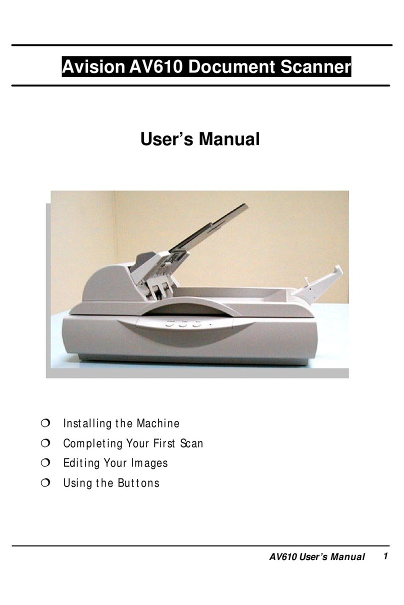 Avision AV610 user manual
