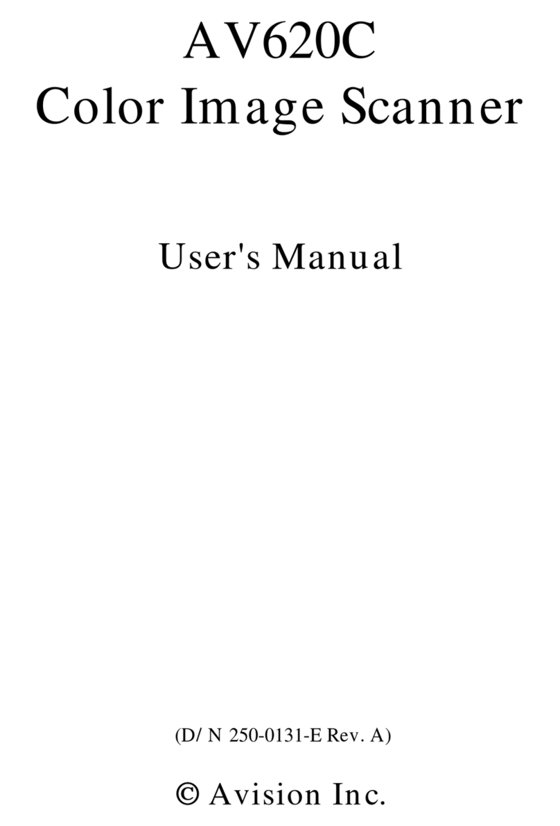 Avision AV620C user manual