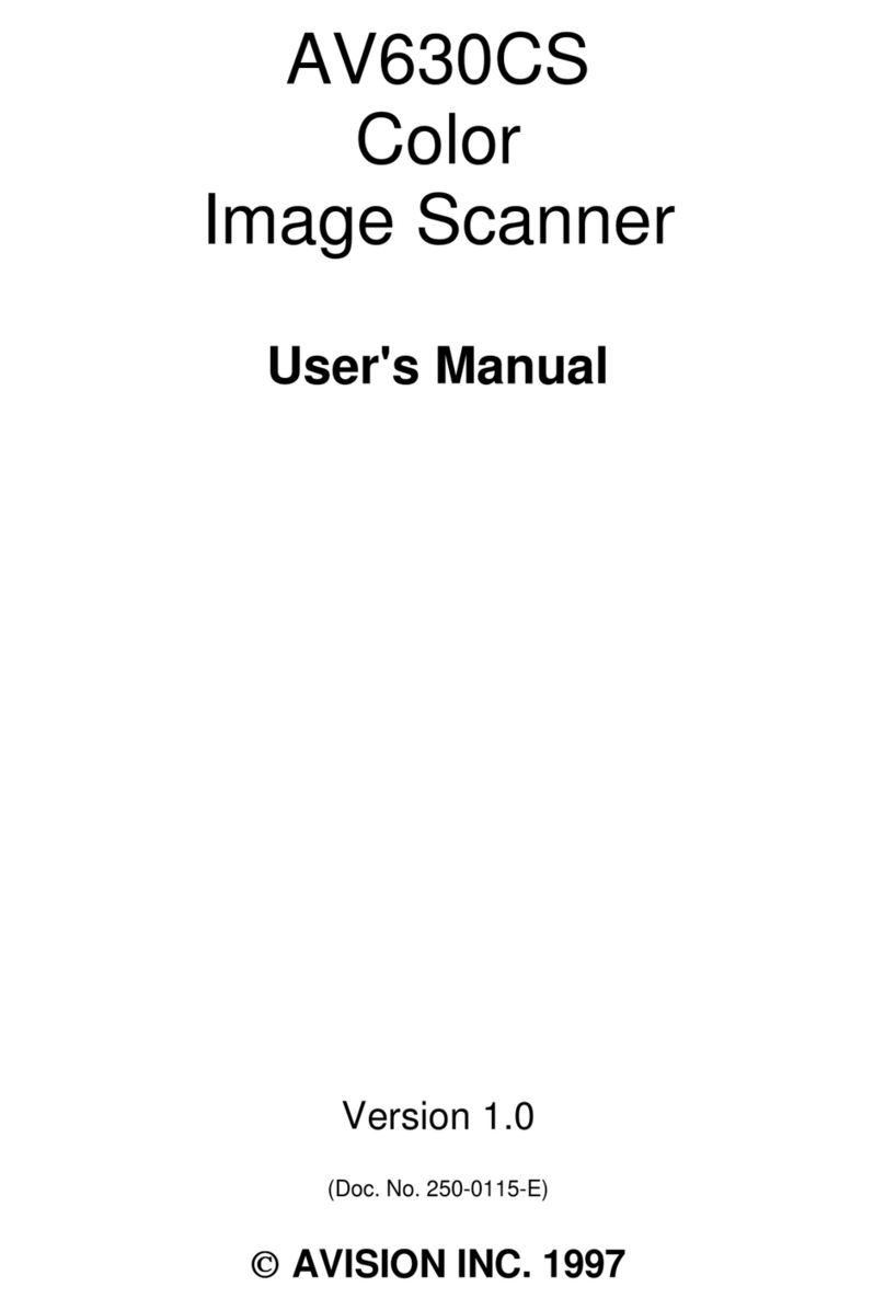 Avision AV630CS user manual