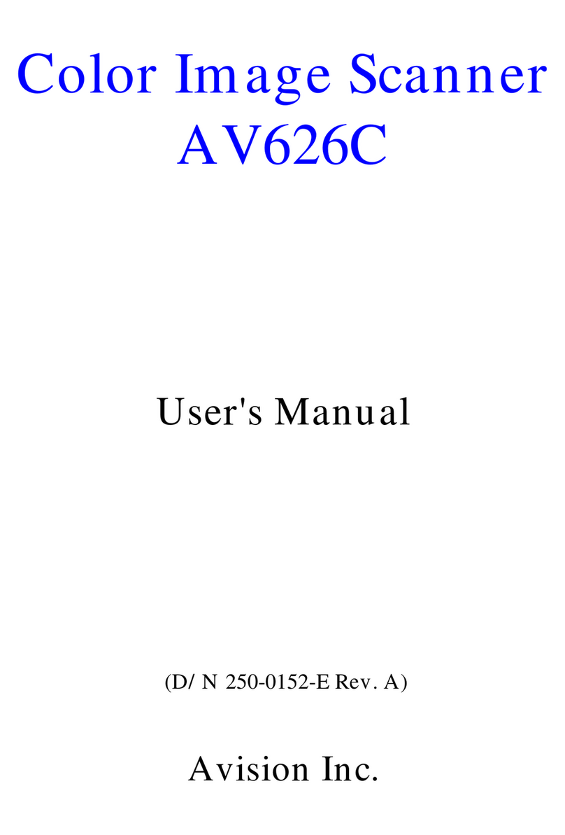 Avision AV626C user manual