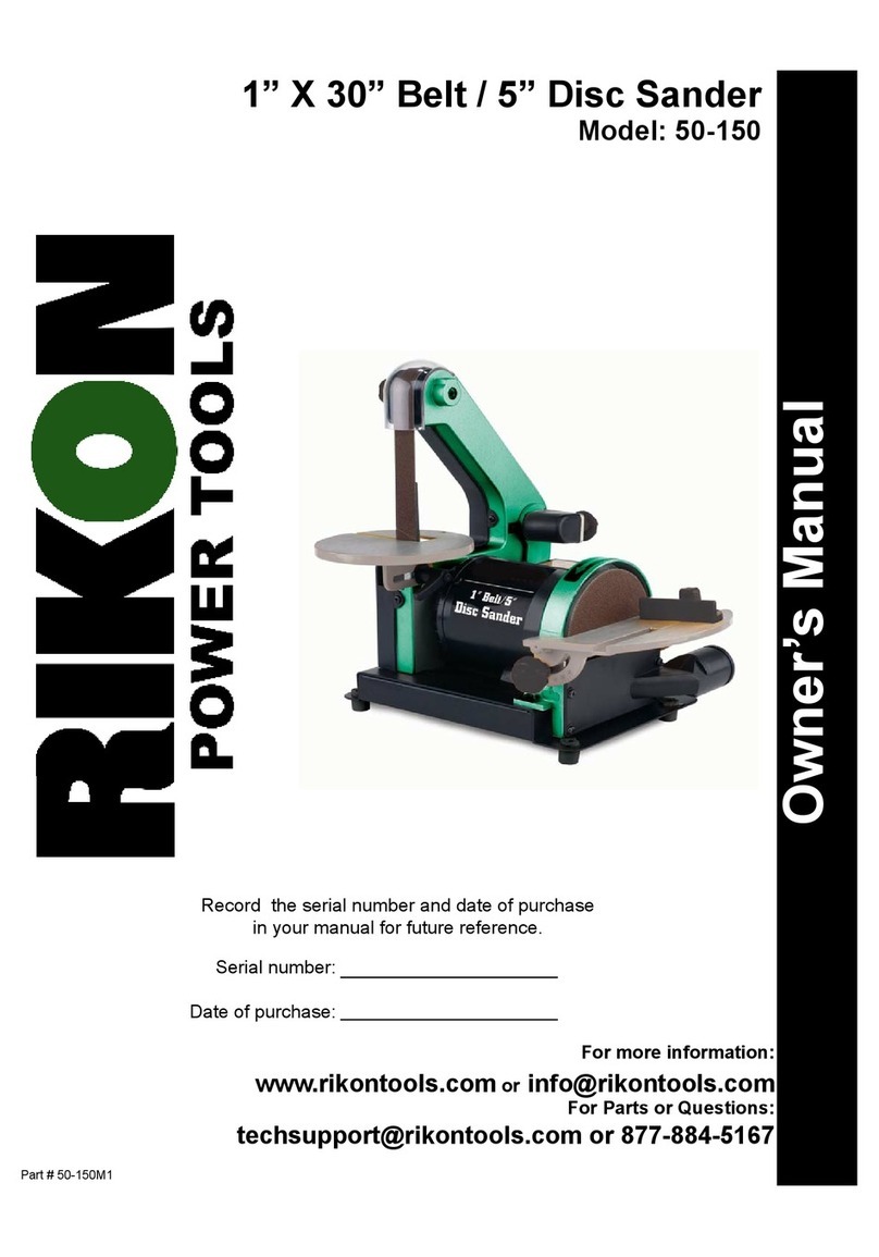 Rikon Power Tools 50-150 owner's manual