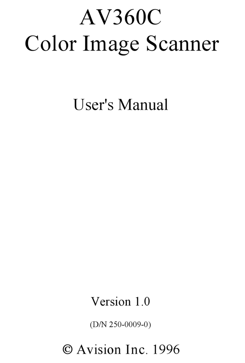 Avision AV360C user manual